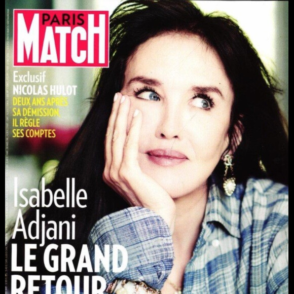 Retrouvez l'interview d'Isabelle Adjani dans le magazine Paris Match, n° 3722 du 3 septembre 2020.