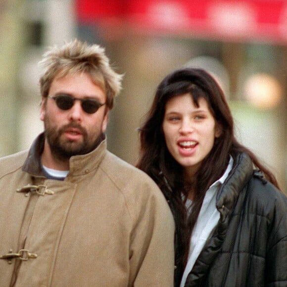 Luc Besson et Maïwenn à Paris en décembre 1992.