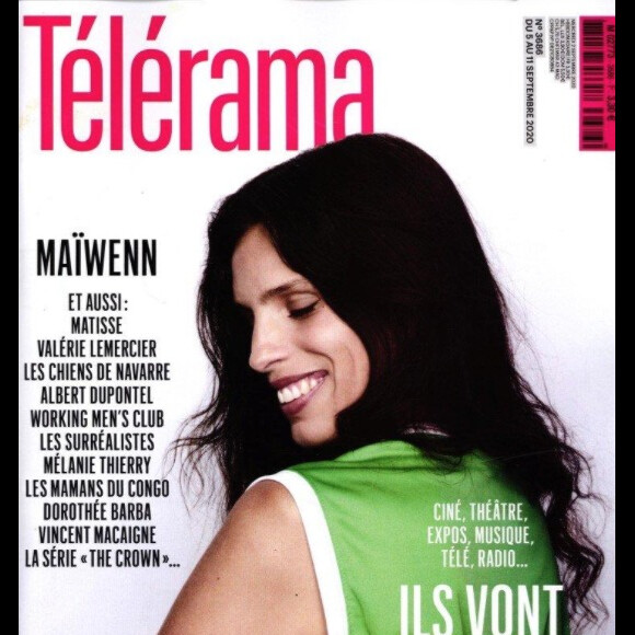 Retrouvez l'interview de Maïwenn dans le magazine Télérama, n° 3686 du 2 septembre 2020