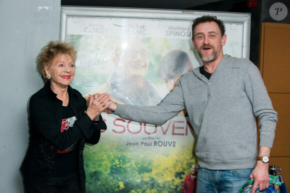 Annie Cordy et Jean-Paul Rouve - Première du film "Les Souvenirs" à Bruxelles en Belgique le 19 janvier 2015.