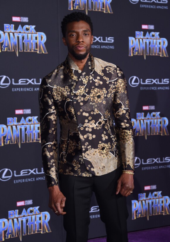 Chadwick Boseman à la première de 'Black Panther' à Hollywood, le 29 janvier 2018 © Chris Delmas/Bestimage