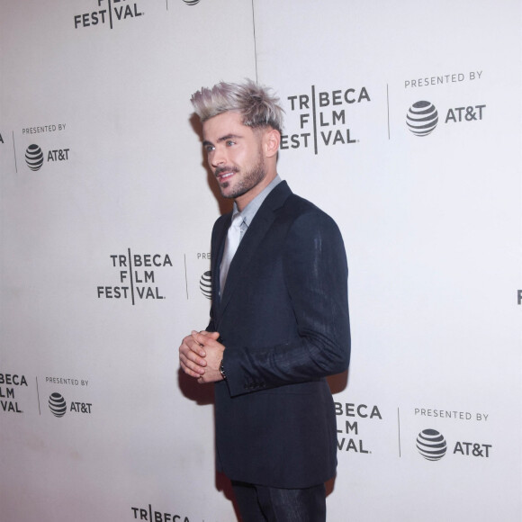 Zac Efron lors de l'avant-première du film 'Extremely Wicked, Shockingly Evil and Vile' pendant le Tribeca Film Festival à New York, le 2 mai 2019.