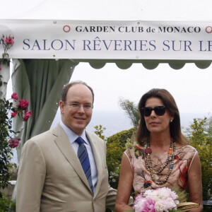 Le prince Albert de Monaco, La princesse Caroline de Hanovre et Le prince Ernst-August de Hanovre - 12ème Salon rêverie sur les jardins du Casino de Paris à Monaco le 9 mai 2009.