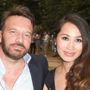 Exclusif - Samuel Le Bihan et sa compagne Angela (enceinte) - People et Backstage du Grand concert de Musique classique du 14 juillet au Champs de Mars à Paris. Le 14 juillet 2018 © Guirec-Gorassini-Veeren / Bestimage