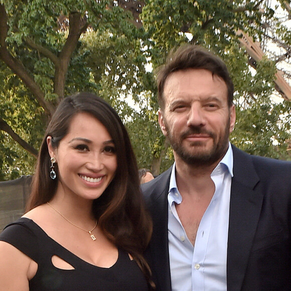 Exclusif - Samuel Le Bihan et sa compagne Angela (Enceinte) - People et Backstage du Grand concert de Musique classique du 14 juillet au Champs de Mars à Paris. Le 14 juillet 2018 © Guirec-Gorassini-Veeren / Bestimage