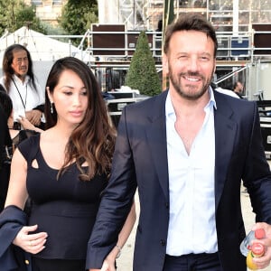 Exclusif - Samuel Le Bihan et sa compagne Angela (Enceinte) - People et Backstage du Grand concert de Musique classique du 14 juillet au Champs de Mars à Paris. Le 14 juillet 2018 © Guirec-Gorassini-Veeren / Bestimage