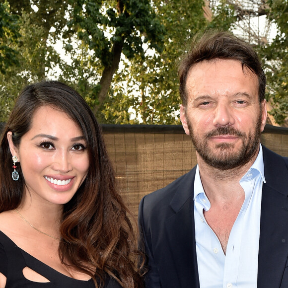 Exclusif - Samuel Le Bihan et sa compagne Angela (Enceinte) - People et Backstage du Grand concert de Musique classique du 14 juillet au Champs de Mars à Paris. Le 14 juillet 2018 © Guirec-Gorassini-Veeren / Bestimage