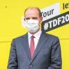 Jean Castex, masqué, Premier ministre à l'arrivée du Tour de France 2020, étape 8 de Cazères-sur-Garonne à Loudenvielle