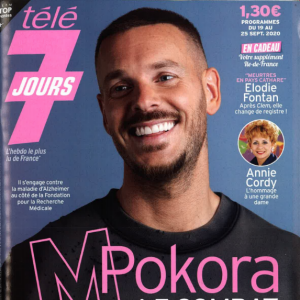 M. Pokora en interview pour "Télé 7 Jours".