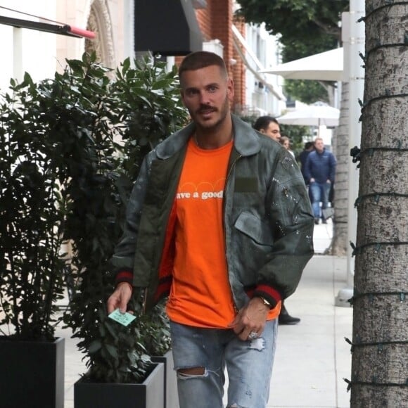 Exclusif - Christina Milian, enceinte, avec son compagnon Matt Pokora et une amie, vont déjeuner à Los Angeles, le 16 janvier 2020.