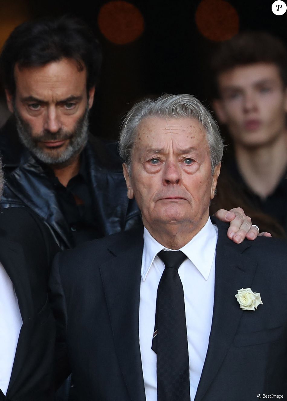 Alain Delon et son fils Anthony Delon - Sorties des ...