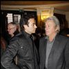 Anthony Delon et son père Alain Delon à Paris en 2010.