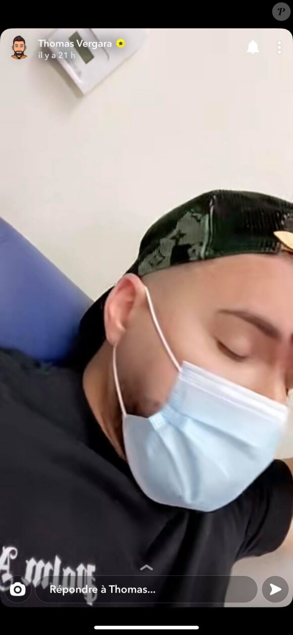 Thomas à l'hôpital le 18 septembre 2020.