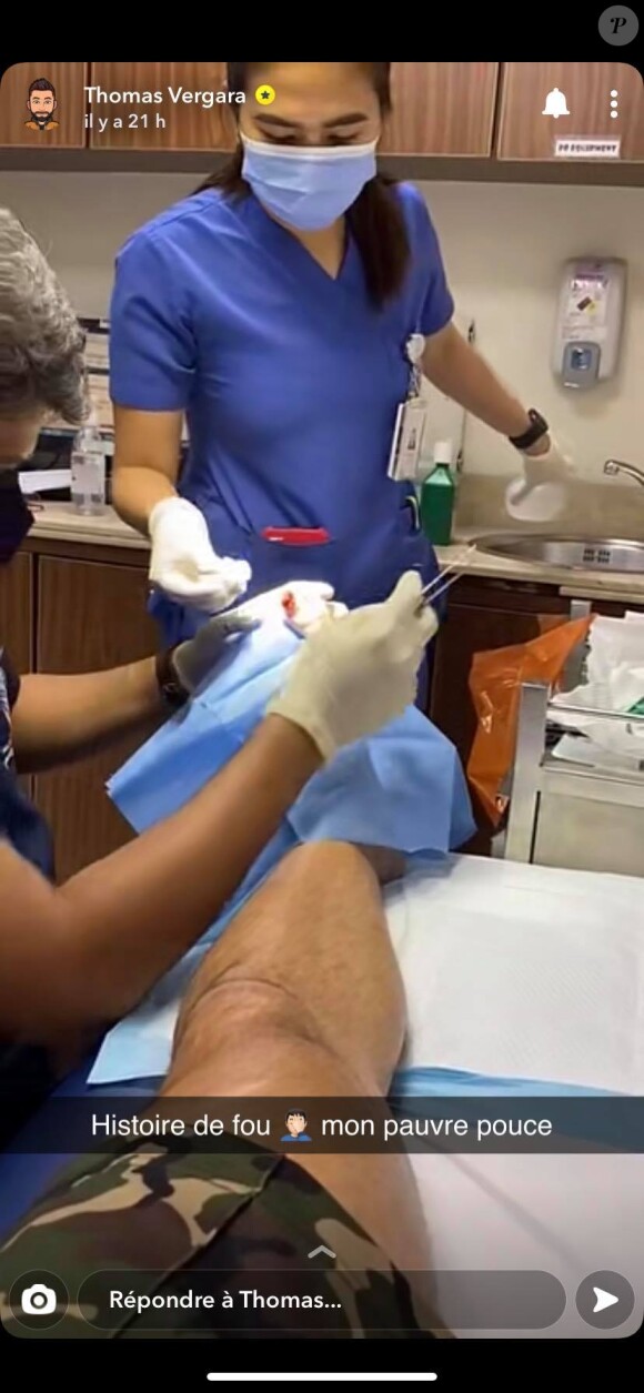 Thomas à l'hôpital le 18 septembre 2020.