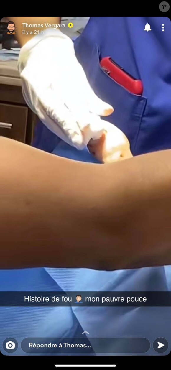 Thomas à l'hôpital le 18 septembre 2020.