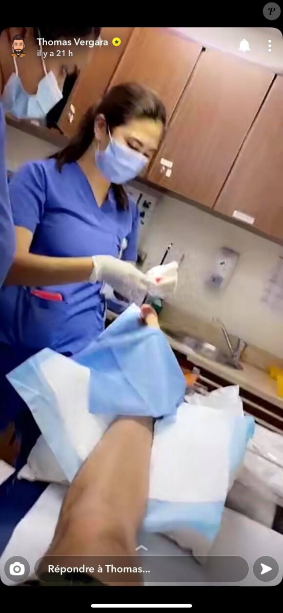 Thomas à l'hôpital le 18 septembre 2020.