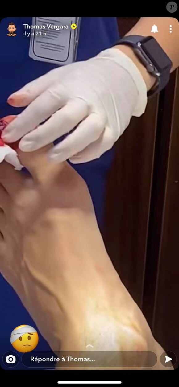 Thomas à l'hôpital le 18 septembre 2020.