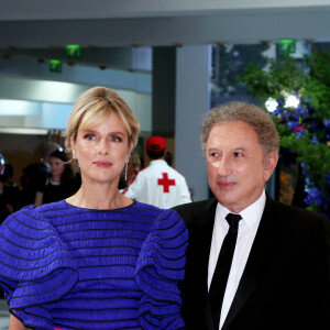 Karin Viard et Michel Drucker - Arrivées des people au 71 ème gala de la Croix-Rouge Monégasque à Monaco le 26 juillet 2019. © Dominique Jacovides/Bestimage