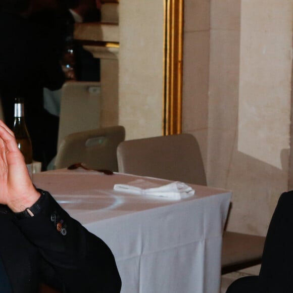 Exclusif - Bixente Lizarazu et sa compagne Claire Keim - Soirée annuelle de la FIDH (Fédération Internationale des ligues de Droits de l'Homme) à l'Hôtel de Ville à Paris, le 8 décembre 2014.