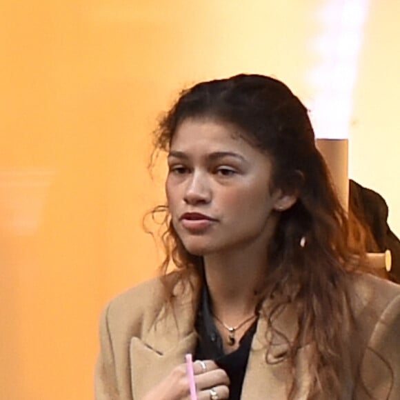 Zendaya et Jacob Elordi font du shopping, s'embrassent, prennent des selfies et font un doigt d'honneur aux photographes à New York, le 3 février 2020.