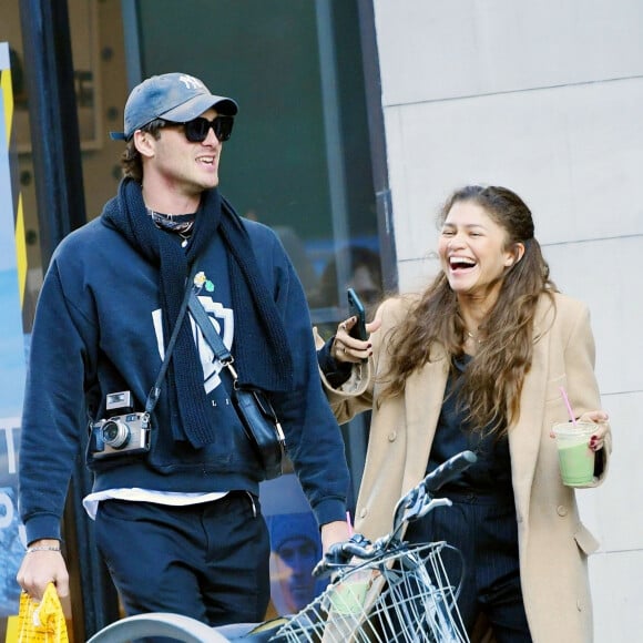 Zendaya et Jacob Elordi passent du bon temps à New York, le 3 février 2020.