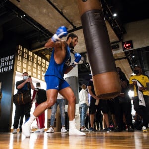 Estelle Mossely et Tony Yoka s'entraînent au Temple Noble Art à Paris le 22 septembre 2020. © JB Autissier / Panoramic / Bestimage