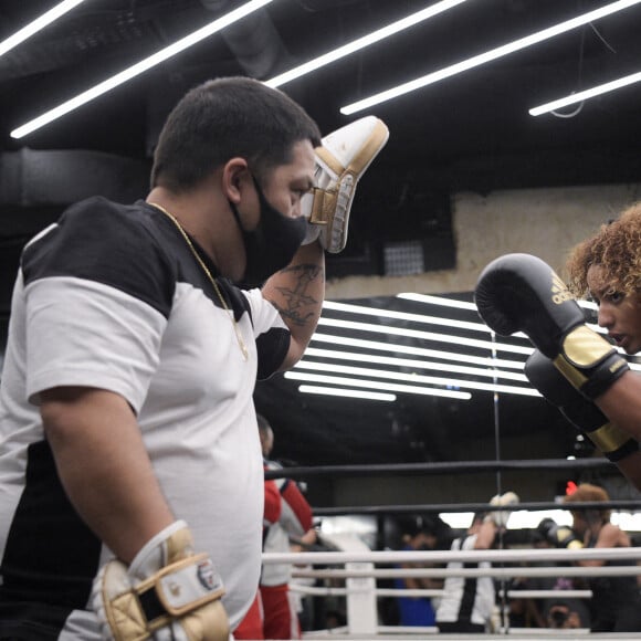 Estelle Mossely et Tony Yoka s'entraînent au Temple Noble Art à Paris le 22 septembre 2020. © JB Autissier / Panoramic / Bestimage