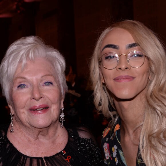 Line Renaud et Bilal Hassani lors de la soirée de gala de la 18ème édition du "Dîner de la mode du Sidaction" au Pavillon Cambon Capucines - Potel et Chabot à Paris, France, le 23 janvier 2020. © Rachid Bellak/Bestimage 