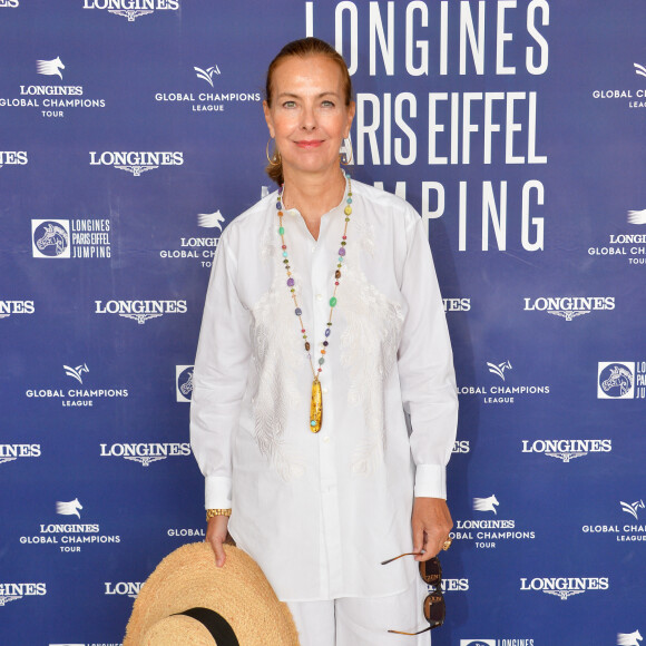 Exclusif - Carole Bouquet - Photocall - Longines Paris Eiffel Jumping au Champ de Mars à Paris, le 7 juillet 2019. © Veeren Ramsamy/Bestimage 