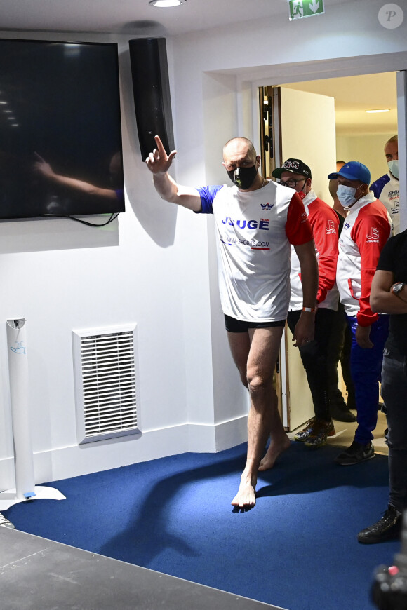 Johann Duhaupas en conférence de presse à la veille de son match de boxe contre Tony Yoka, à Paris La Défense Arena. Nanterre, le 24 septembre 2020. © JB Autissier / Panoramic / Bestimage