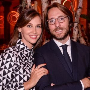 Exclusif - Ophélie Meunier et son mari Mathieu Vergne - Dîner de la Fondation ARC au Pavillon Cambon-Capucines à Paris. © Rachid Bellak / Bestimage