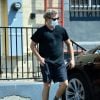 Exclusif - Joaquin Phoenix à la sortie de son cours de karaté à Los Angeles pendant l'épidémie de coronavirus (Covid-19), le 28 août 2020