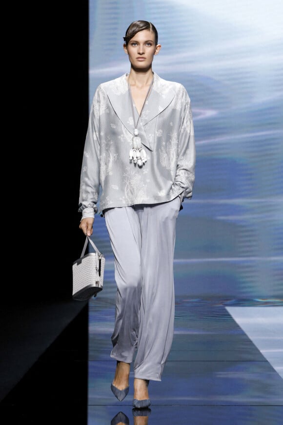 Louise Lefébure - Défilé Giorgio Armani collection Printemps-Eté 2021 lors de la fashion week de Milan, le 26 septembre 2020. 