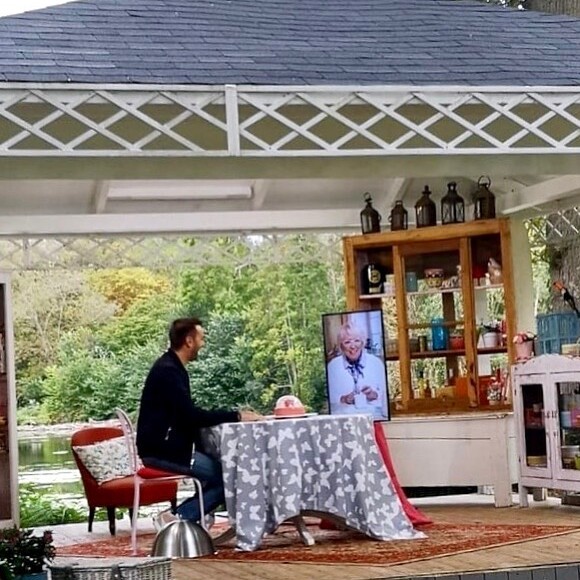 Mercotte en duplex sur le tournage de la saison 9 du "Meilleur Pâtissier", photo Instagram du 27 septembre 2020