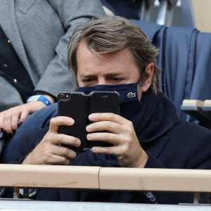 François Baroin assiste des Internationaux de France de tennis à Roland Garros. Paris, le 30 Septembre 2020 © Dominique Jacovides / Bestimage