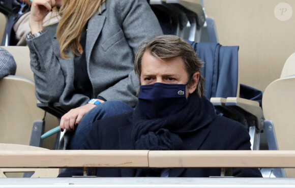 François Baroin assiste des Internationaux de France de tennis à Roland Garros. Paris, le 30 Septembre 2020 © Dominique Jacovides / Bestimage
