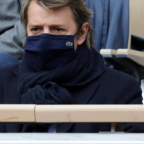 François Baroin assiste des Internationaux de France de tennis à Roland Garros. Paris, le 30 Septembre 2020 © Dominique Jacovides / Bestimage