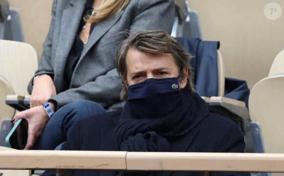 François Baroin assiste des Internationaux de France de tennis à Roland Garros. Paris, le 30 Septembre 2020 © Dominique Jacovides / Bestimage