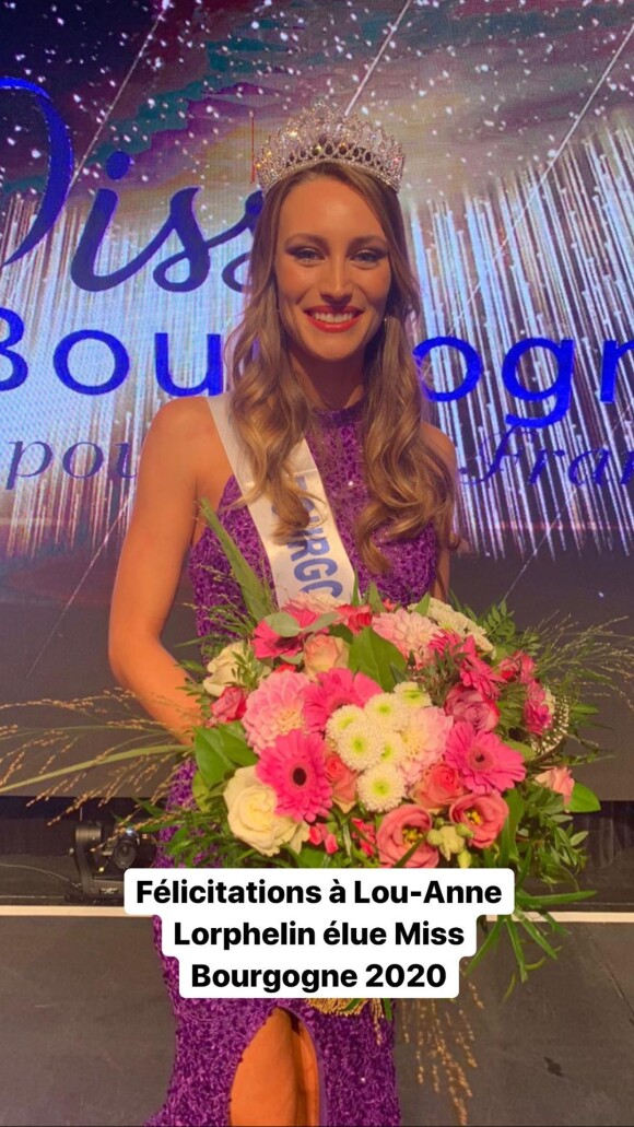 Lou-Anne, la petite soeur de Marine Lorphelin, a été sacrée Miss Bourgogne 2020 à Châlon-sur-Saône.