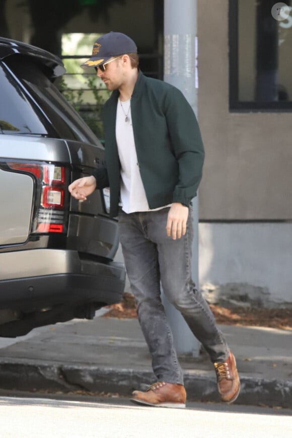 Exclusif - Ryan Gosling est allé déjeuner au restaurant Little Dom dans le quartier de Los Feliz à Los Angeles, le 7 octobre 2019