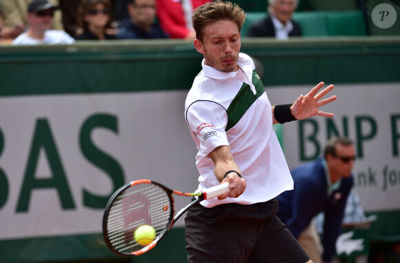 Nicolas Mahut au tournoi de tennis de Roland Garros à Paris en 2015.