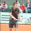 Nicolas Mahut au tournoi de tennis de Roland Garros à Paris en 2008.