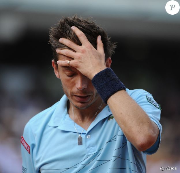 Nicolas Mahut à Roland-Garros à Paris, en juin 2012.