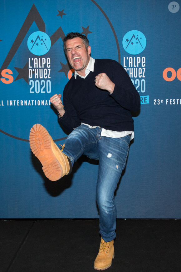 Arnaud Ducret lors du photocall du troisième jour de la 23ème édition du festival international du film de comédie l'Alpe d'Huez, Isère, France, le 16 janvier 2020. © Cyril Moreau/Bestimage