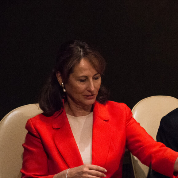 Ségolène Royal et François Hollande - Conférence sur le climat à L'ONU à New York le 22 Avril 2016. 