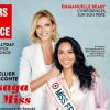 Sylvie Tellier et Miss France Clémence Botino en couverture du magazine Jours de France. Octobre 2020.