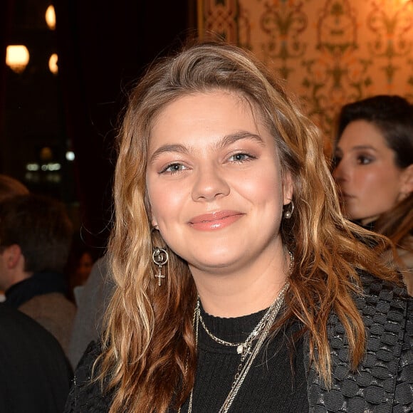 Louane Emera (enceinte) - After Show du défilé de mode Haute-Couture printemps-été 2020 "Jean-Paul Gaultier" au théâtre du Châtelet à Paris le 22 janvier 2020. © Christophe Clovis-Veeren Ramsamy / Bestimage