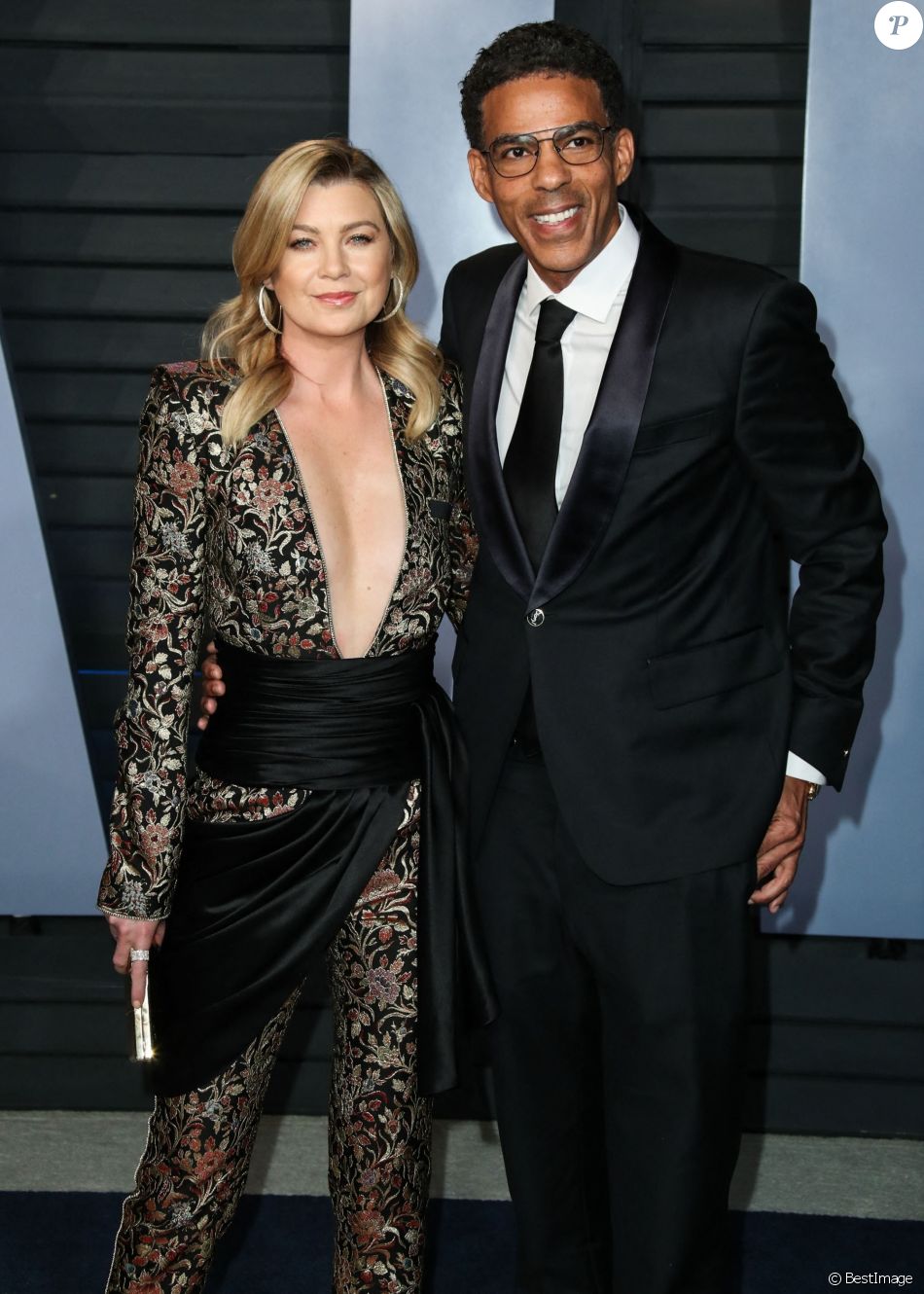 Ellen Pompeo et son mari Chris Ivery à la soirée Vanity Fair Oscar au