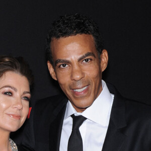 Naissance - Ellen Pompéo maman pour la troisième fois d'un petit garçon prénommé Eli Christopher - Ellen Pompeo et son mari Chris Ivery - Soirée du premier "Bal de Diamant" à Beverly Hills. Le 11 décembre 2014. 