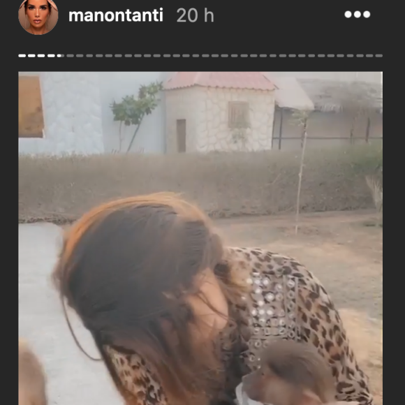 Manon Marsault et Julien Tanti se filment dans un centre pour animaux sauvages - Instagram, 24 octobre 2020
